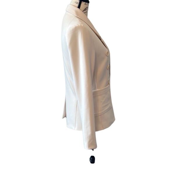 RD Style Cream Double Breasted Blazer La Belle Vita Womens M - Picture 4 of 13